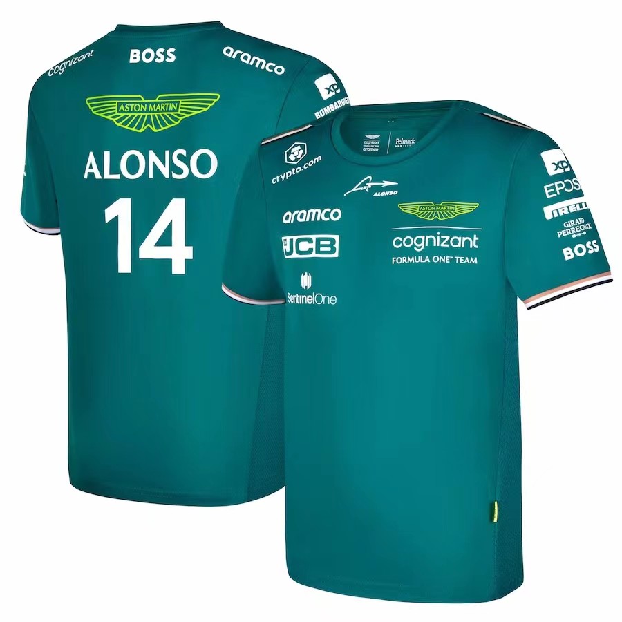 Kids-Aston Martin Aramco Cognizant Alonso#14 Driver T-Shirt 2023